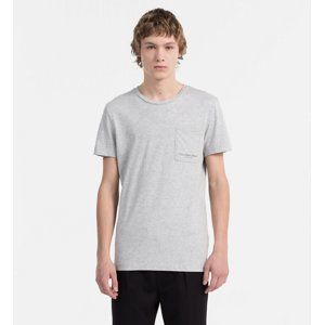 Calvin Klein pánské šedé tričko Talb - L (38)